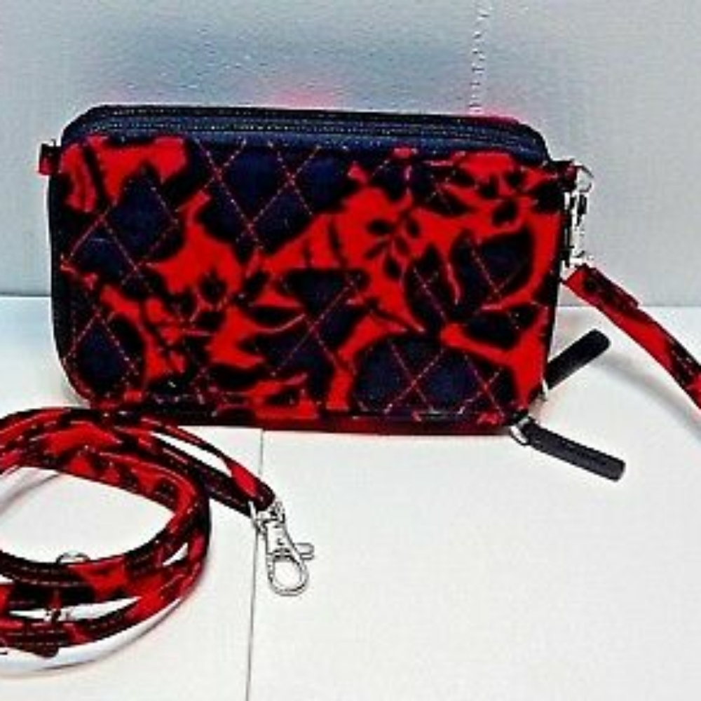 MWT VEEA BRADLEY SILHOUETTE FLORAL 3 N 1 CROSSBODY